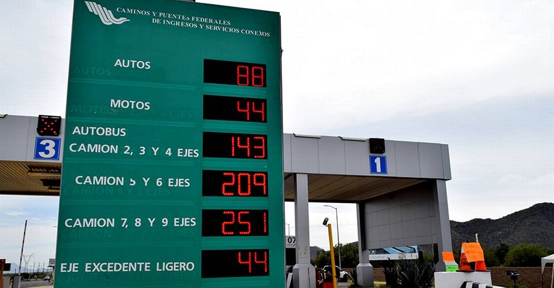 A Partir Del 15 De Noviembre Incrementan Las Tarifas De Las Casetas De Las Autopistas Federales