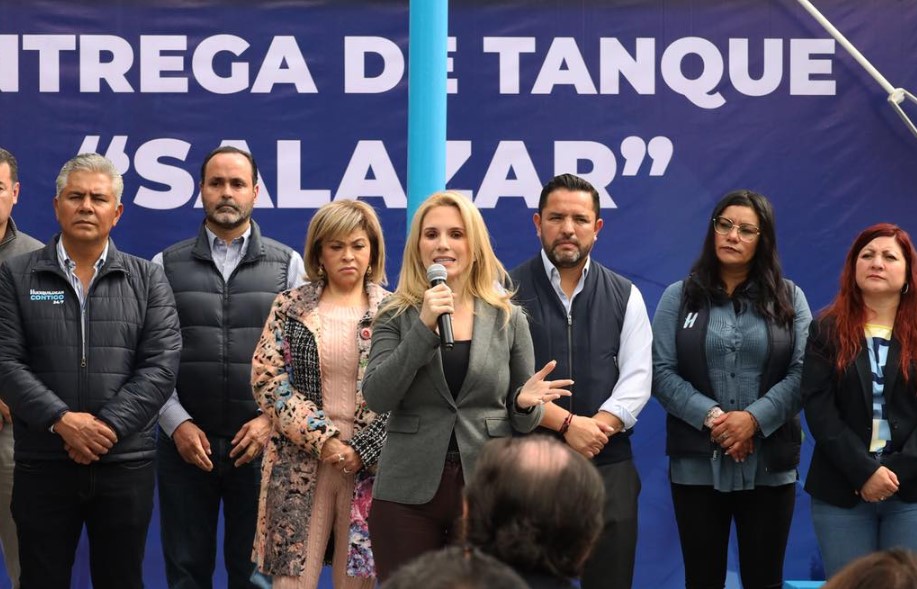 Inaugura Huixquilucan Rehabilitación De Tanque De Agua Y Repavimentación De Calle En Bosques De La Herradura