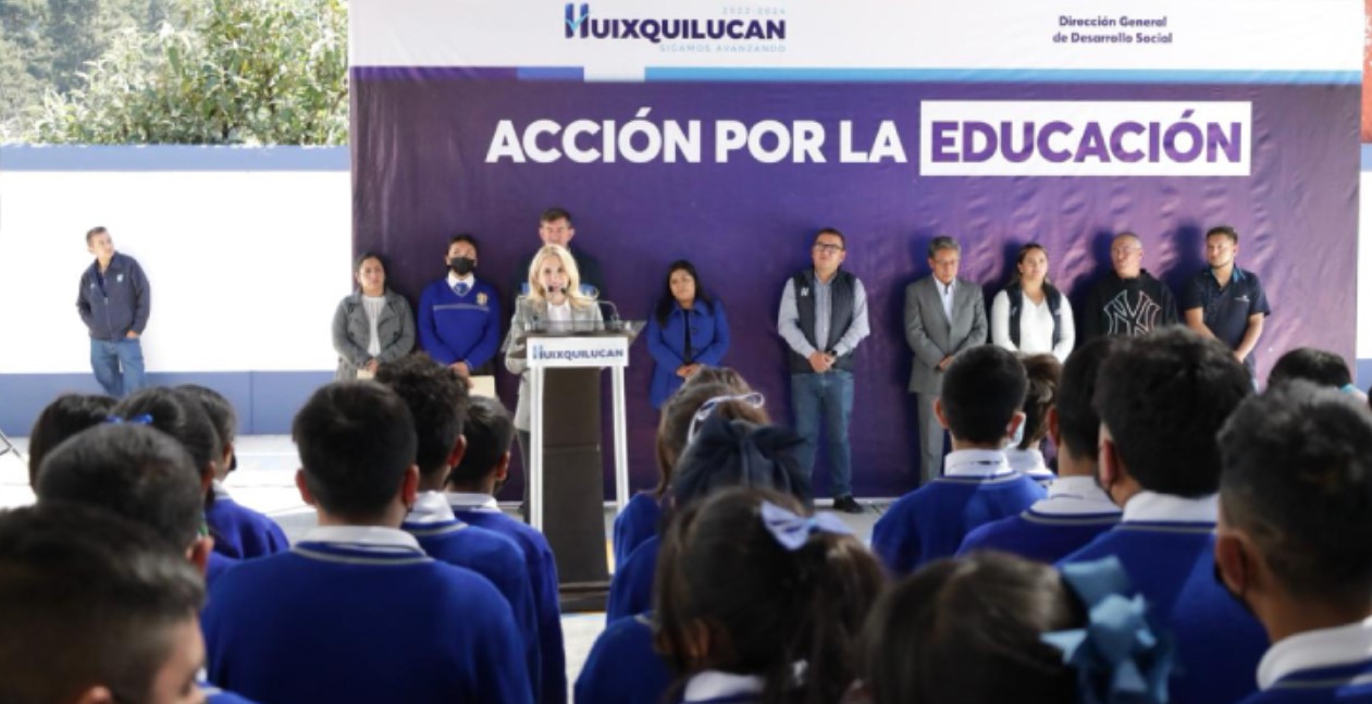 Alcaldesa De Huixquilucan Entrega Rehabilitaciones De Escuelas Con El Programa “Acción Por La Educación”