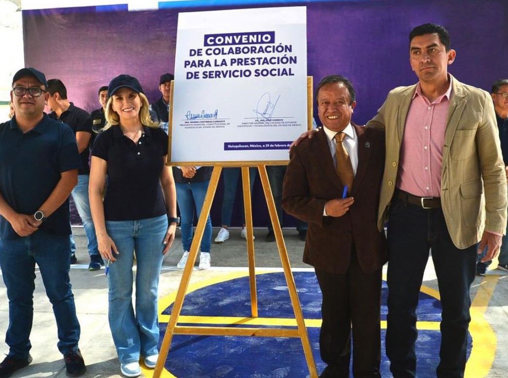 Gobierno De Huixquilucan Firma Convenio De Colaboración Con CECyTEM Para Mejorar Preparación De Alumnos
