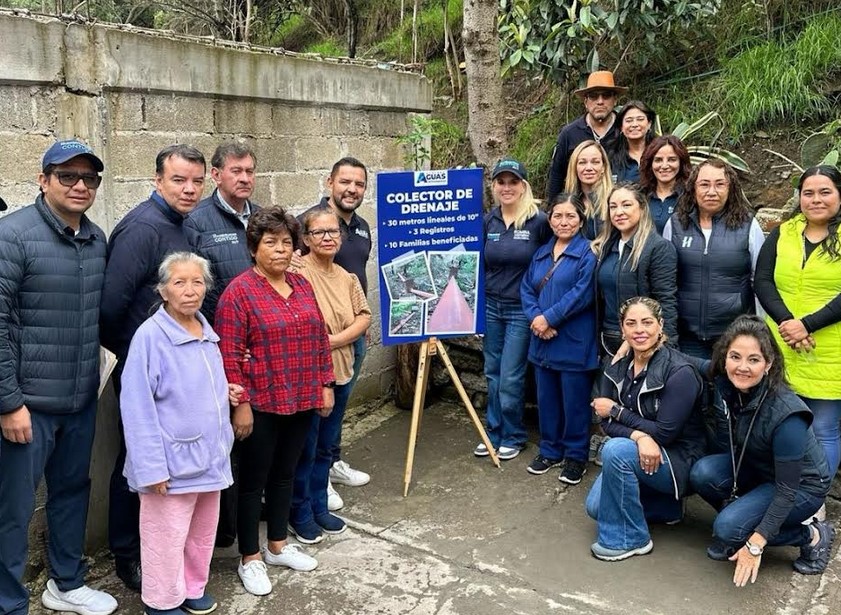 Refuerza Huixquilucan Infraestructura Hídrica En El Trejo Con Nuevo Colector De Drenaje