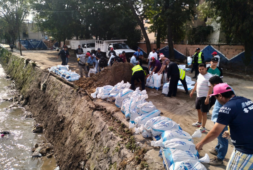 Trabajan En Desfogue Controlado De Presa Los Cuartos En Naucalpan