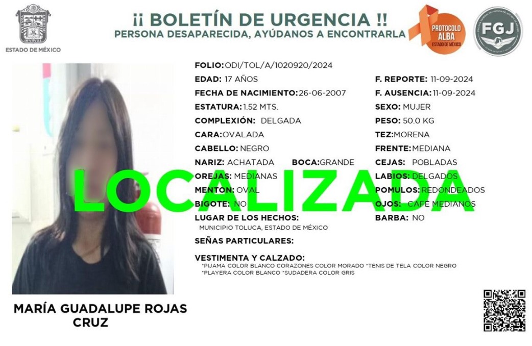 Localizan En Tultepec A Adolescente Reportada Como Desaparecida En Toluca