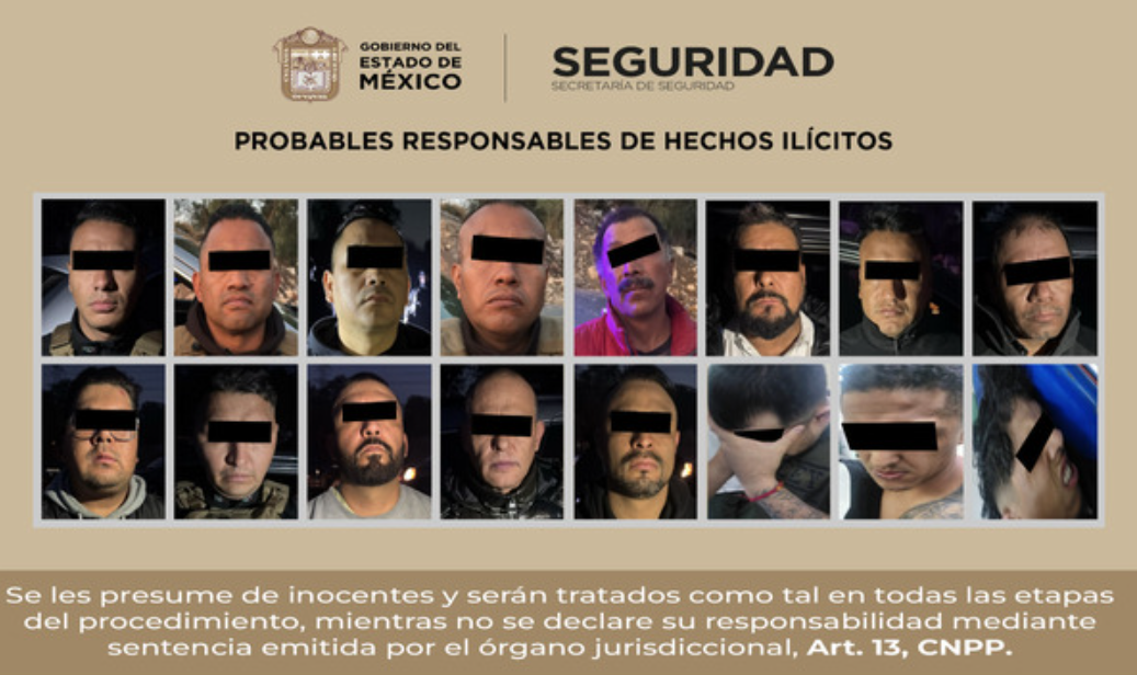 Detiene En Flagrancia A 16 Personas Por Probable Delito De Robo De Combustible En Acolman