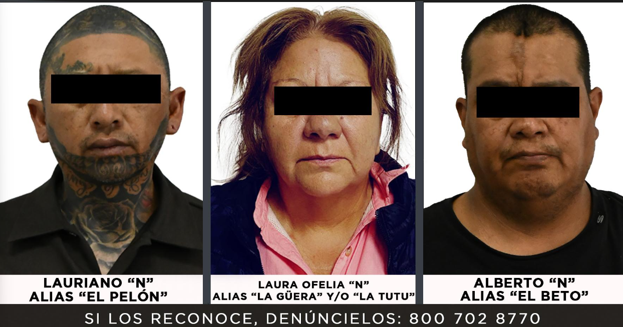Detienen A 3 Integrantes Del Grupo Criminal “Los 300” Relacionados En Extorsión, Despojo, Robo y Homicidio