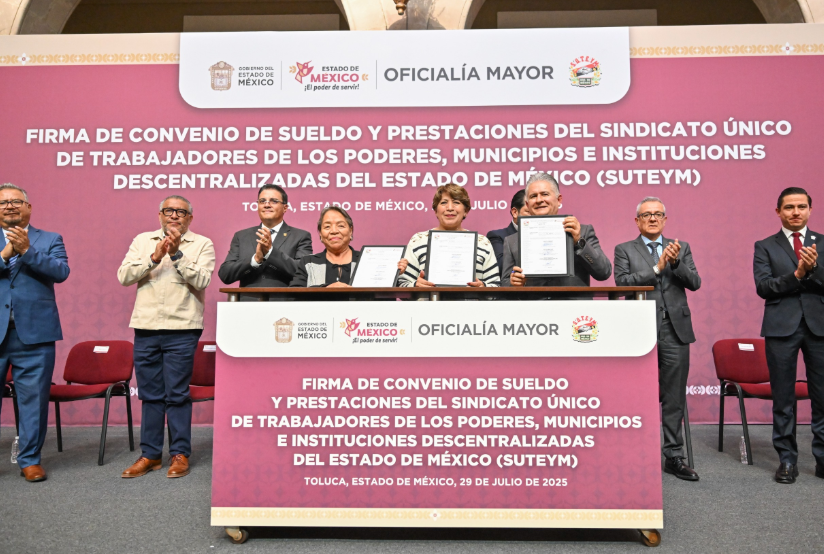Edomex Otorga Aumento Salarial Y Mejores Prestaciones A Trabajadores Del SUTEyM