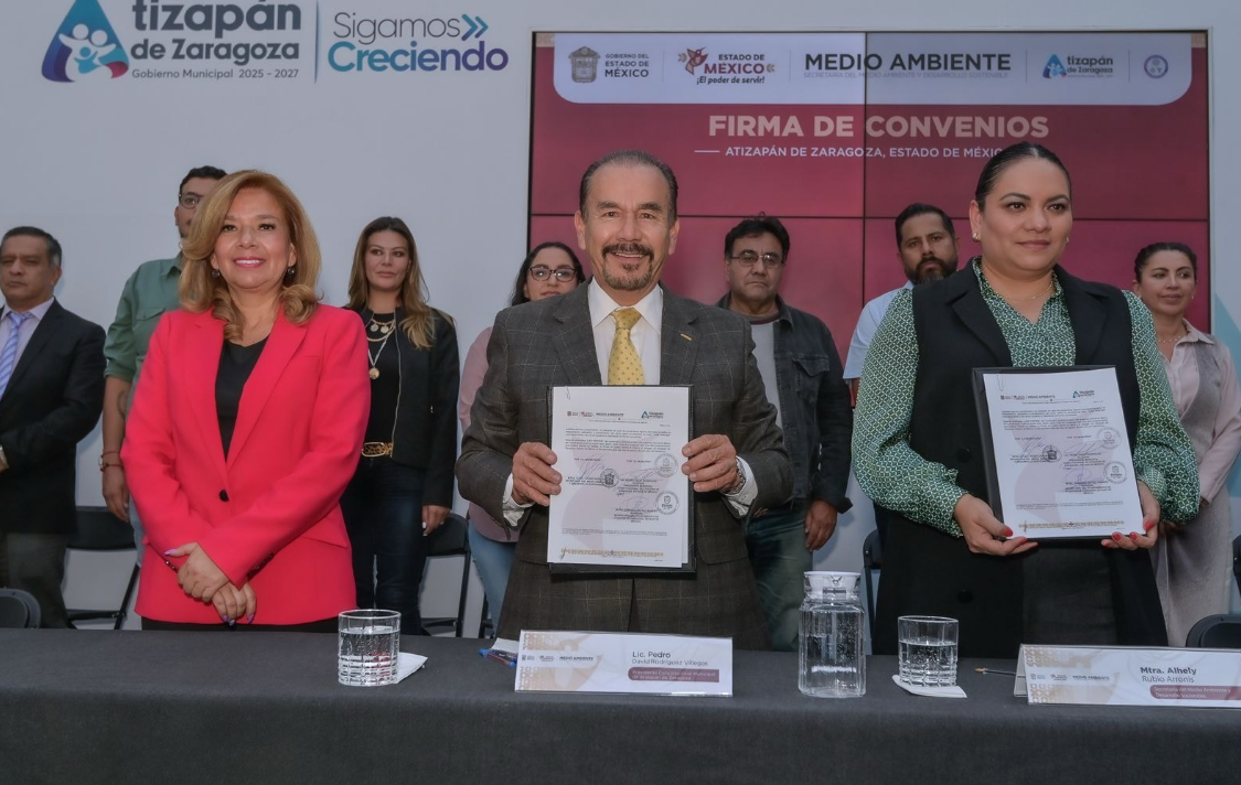 Firma Atizapán Convenio Medioambiental Con La Secretaria Del Medio Ambiente Y Desarrollo Sostenible Del Estado De México