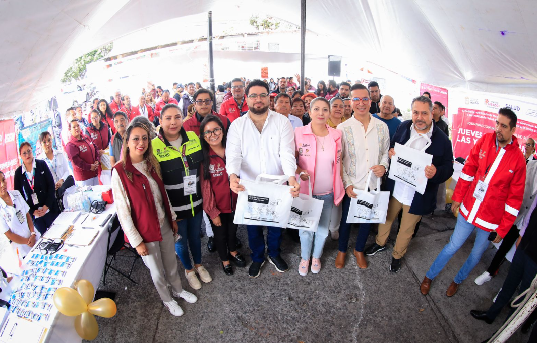 Alcalde De Naucalpan Y Secretaria De Salud Estatal Asisten A La Jornada “Jueves de la Salud por las y los Mexiquenses” En La Colonia Loma Colorada